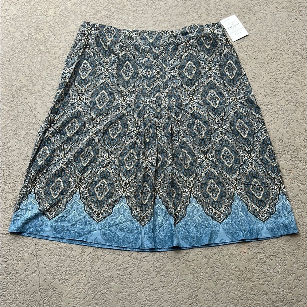 NWT Emma James by Liz Claiborne Skirt Size 18W Earthen Treasures Tencel